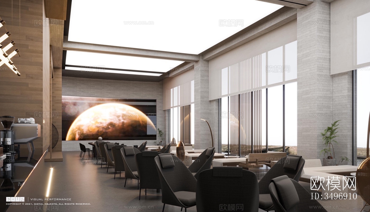 现代售楼处效果图下载（渲染图11）