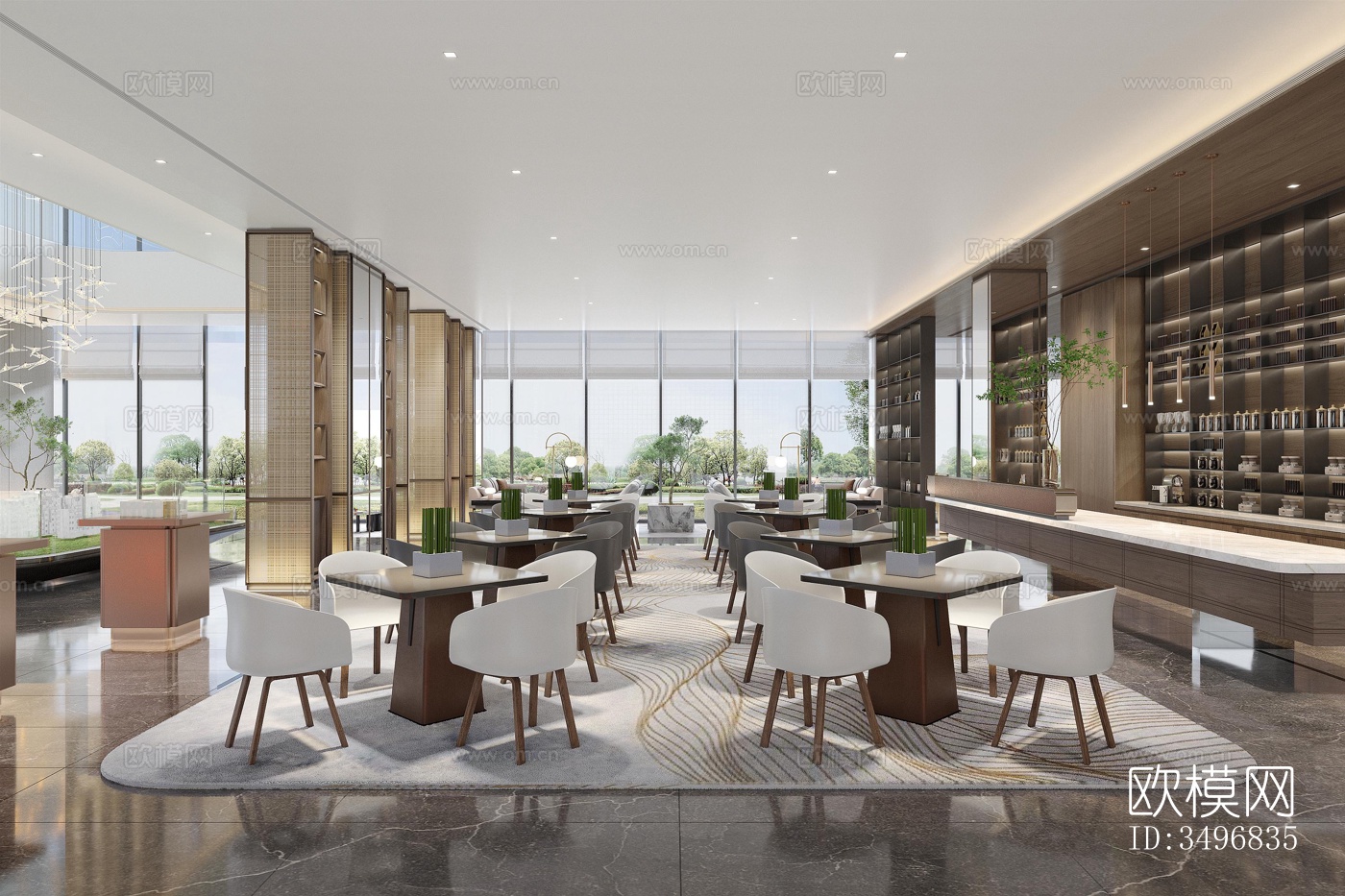 现代售楼处效果图下载（渲染图5）