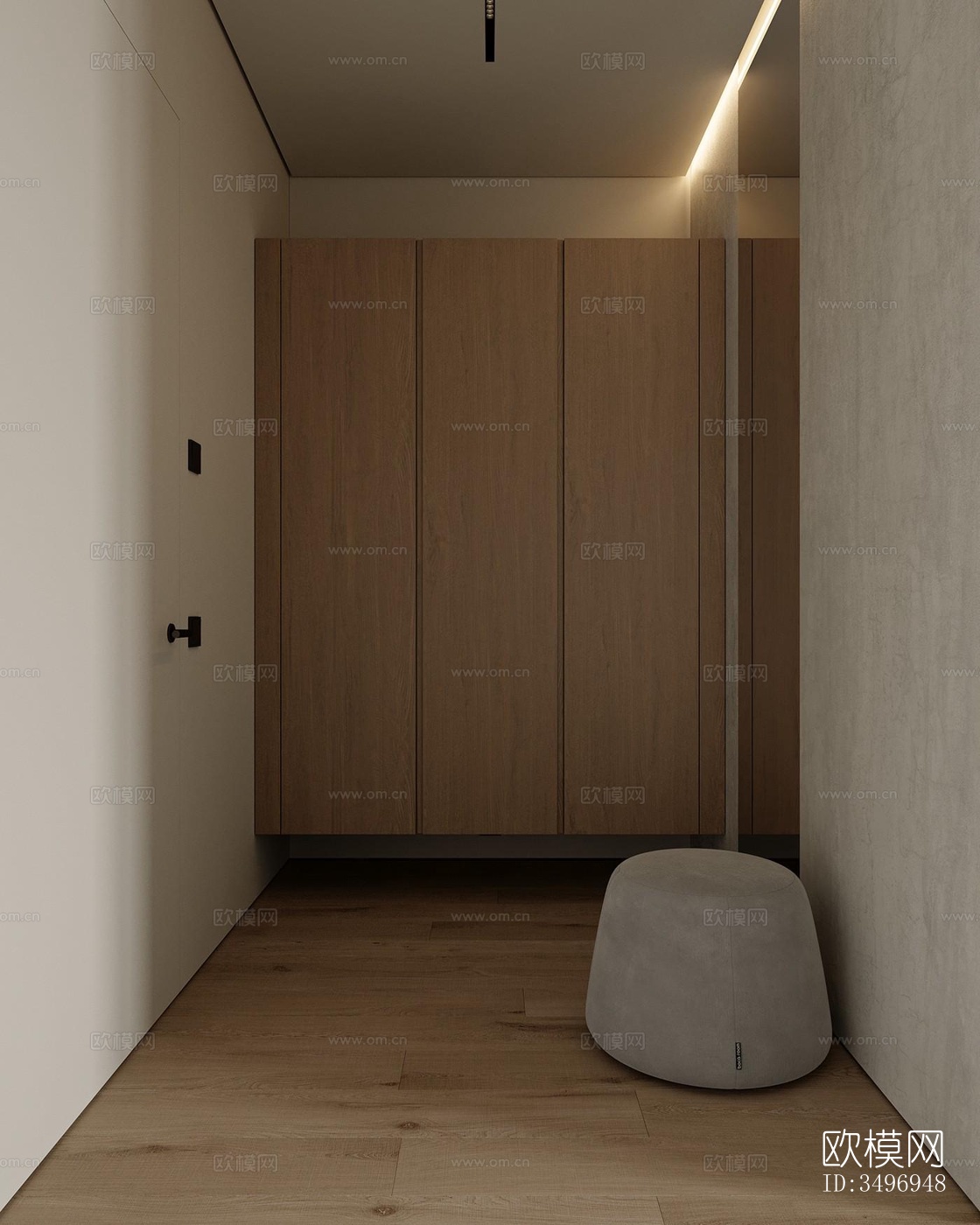 现代大平层效果图下载（渲染图9）