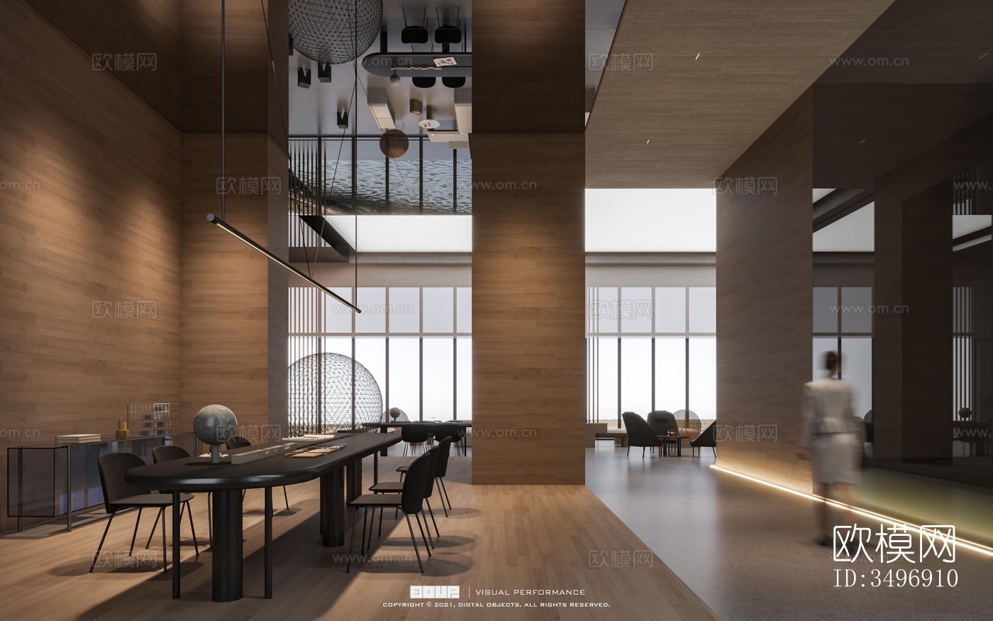 现代售楼处效果图下载（渲染图5）