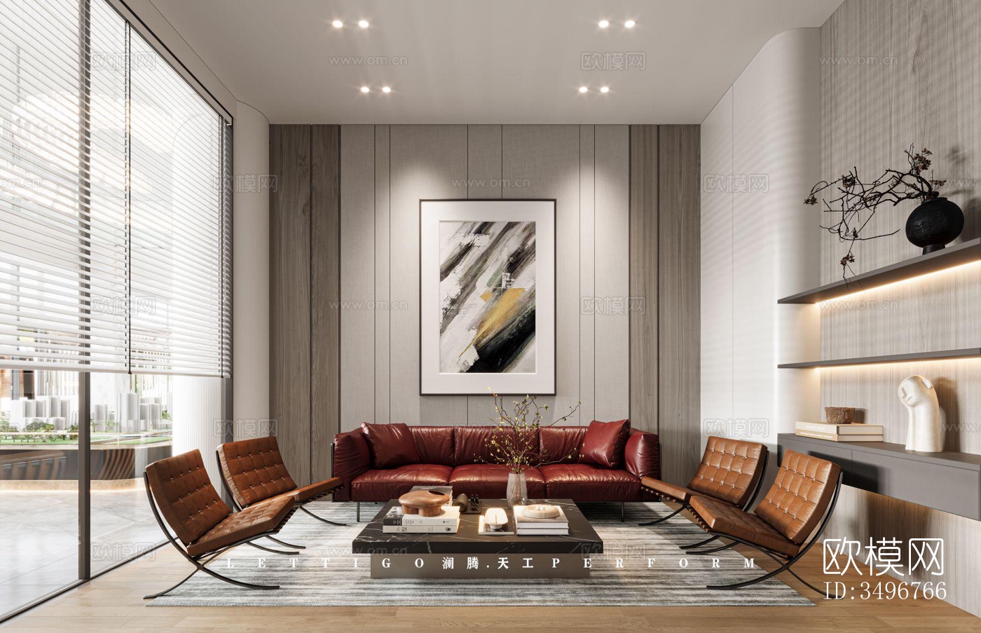 现代售楼处效果图下载（渲染图9）