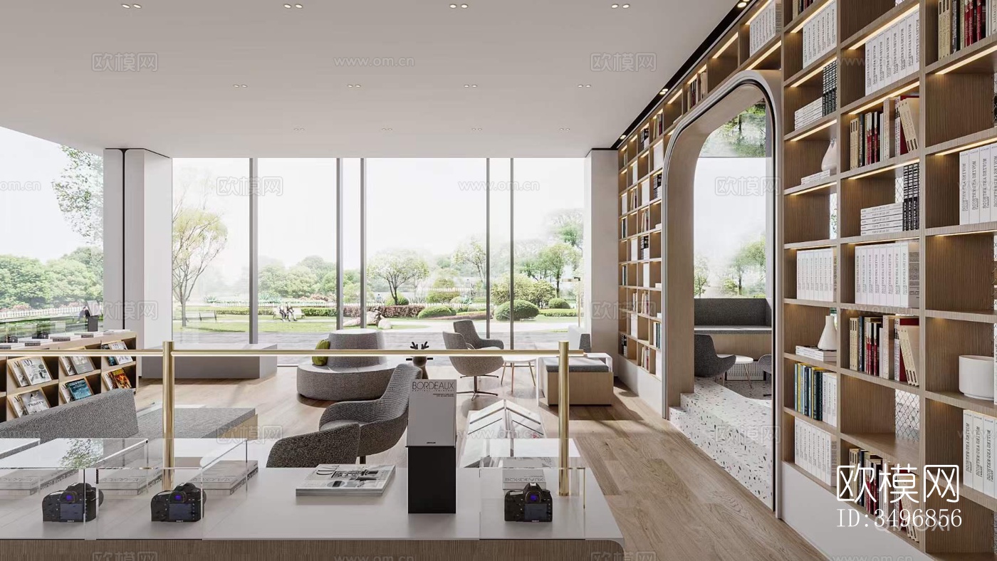 现代售楼处效果图下载（渲染图4）