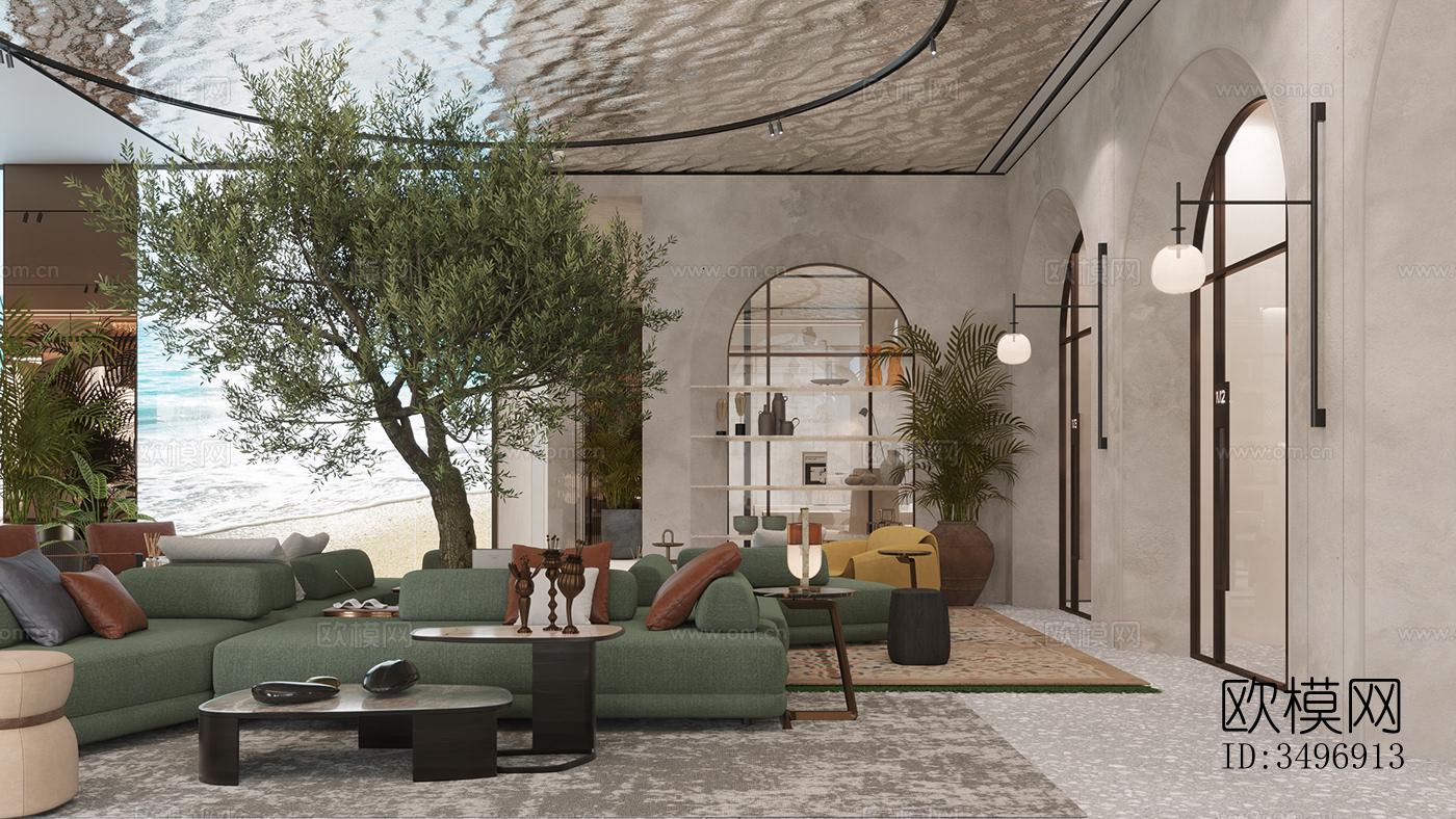 现代售楼处效果图下载（渲染图7）