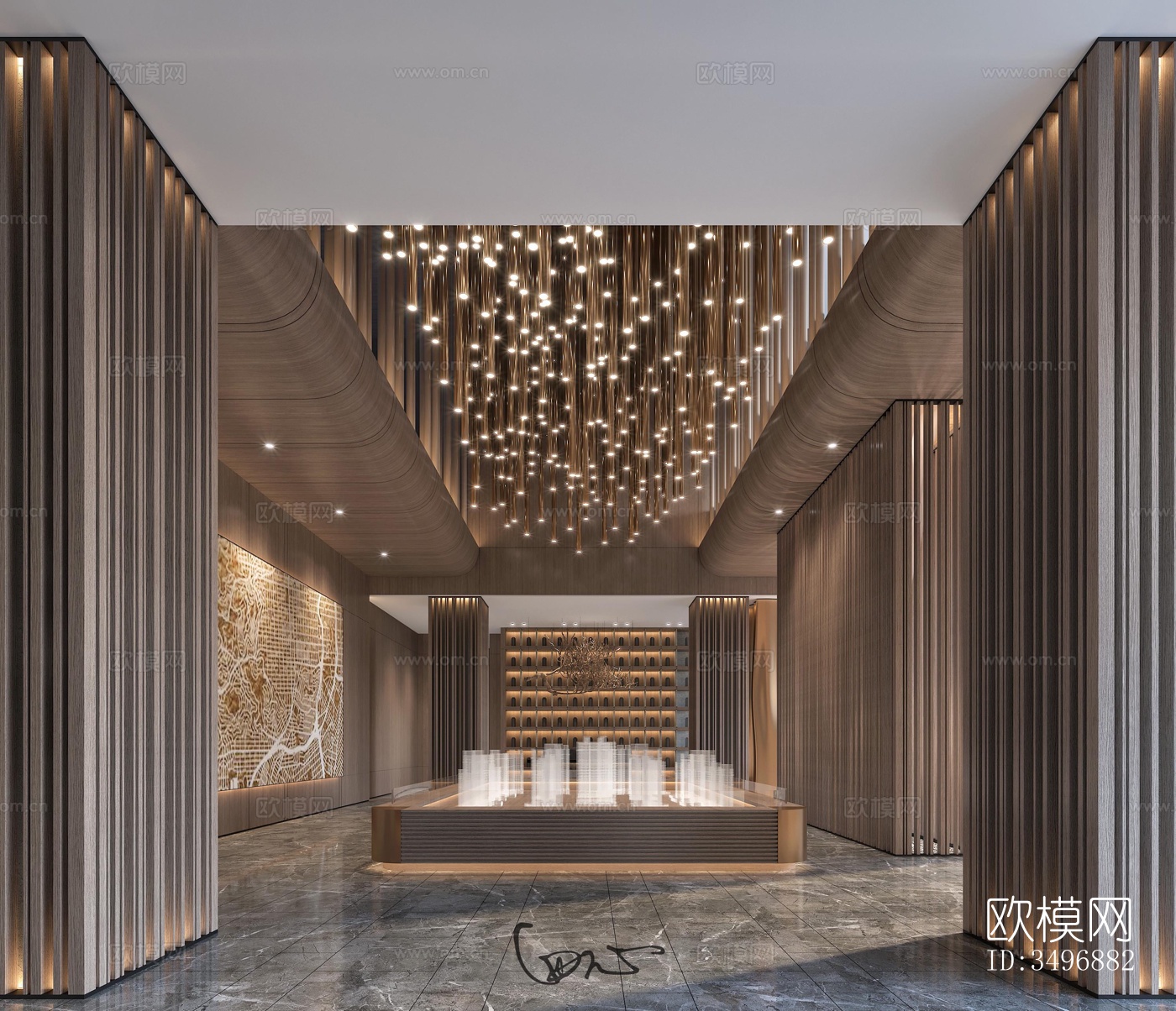 现代售楼处效果图下载（渲染图2）