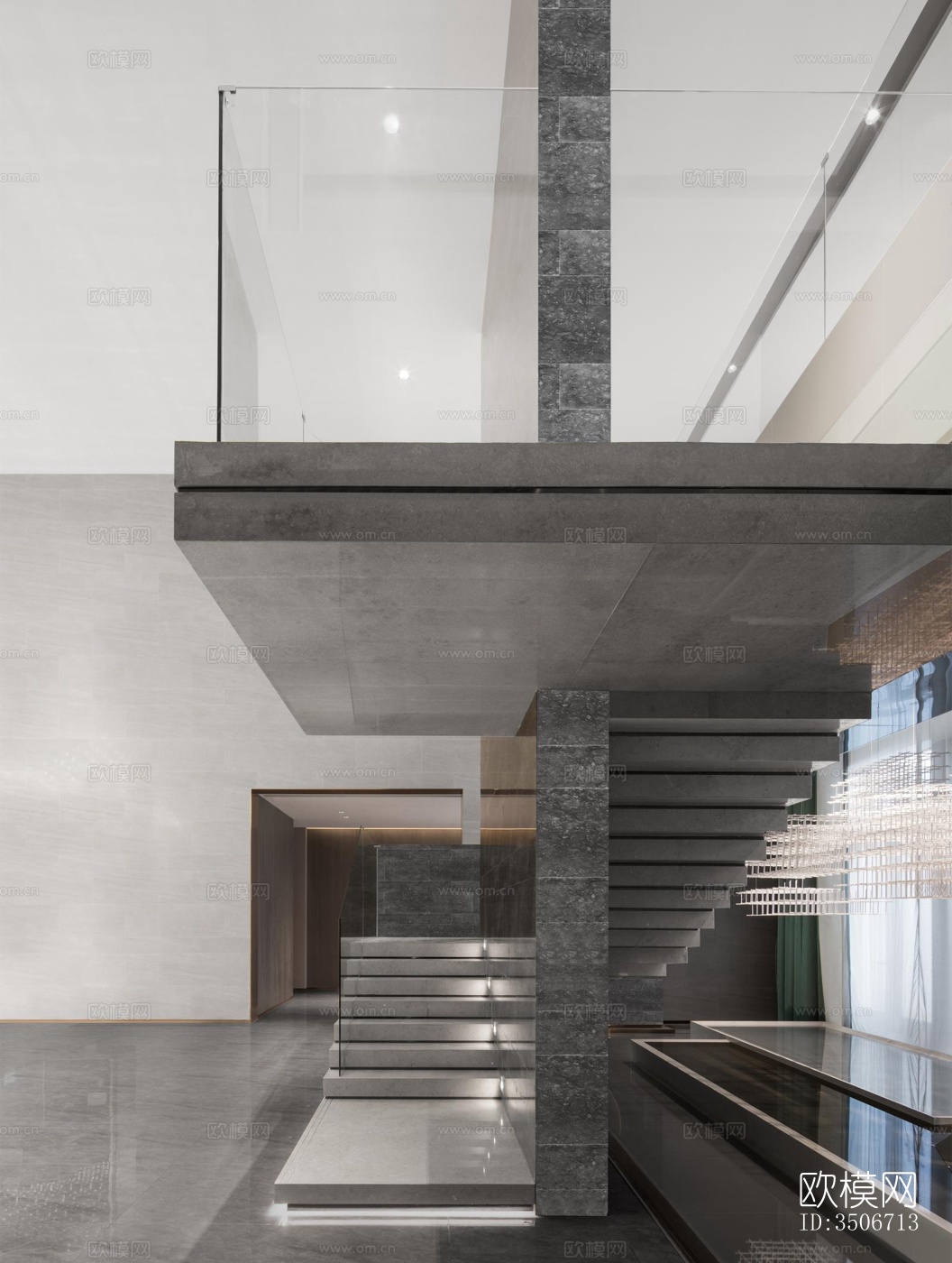 现代售楼处效果图下载（渲染图9）