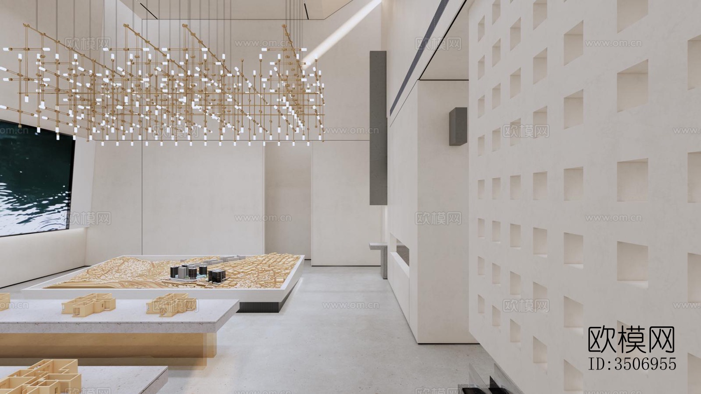 现代售楼处效果图下载（渲染图11）