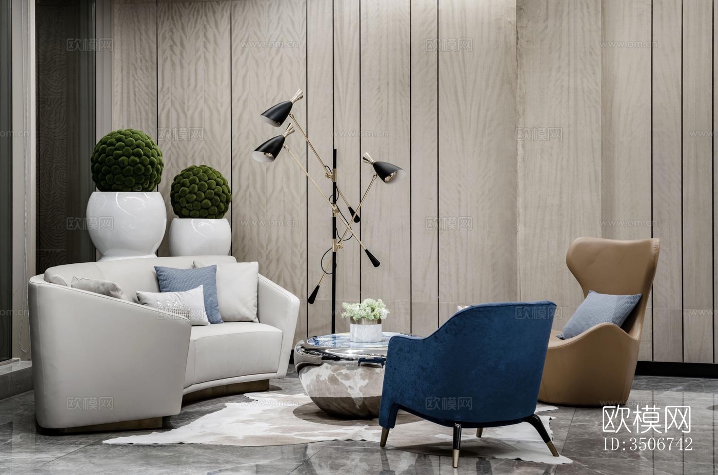 现代售楼处效果图下载（渲染图11）