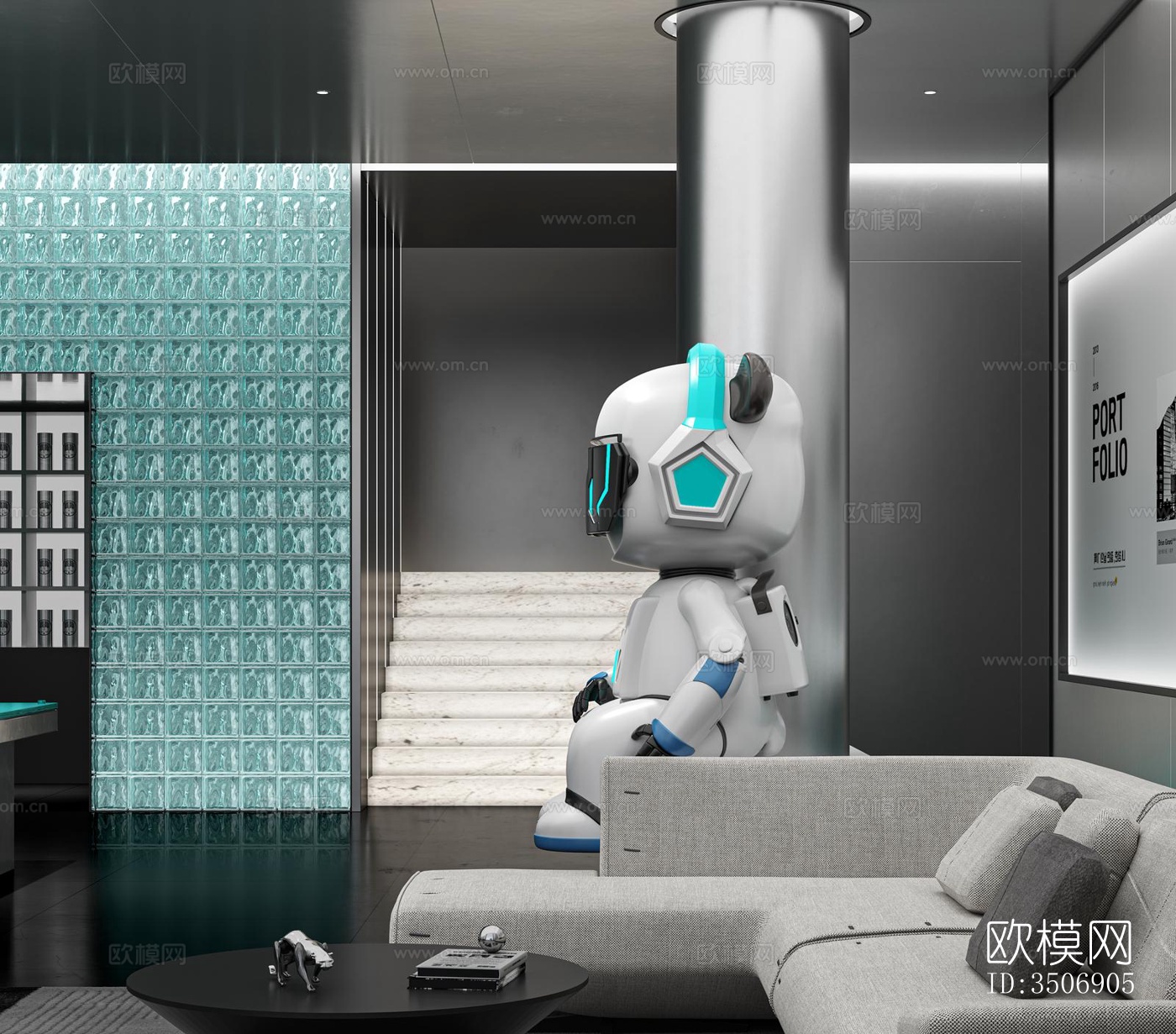 现代售楼处效果图下载（渲染图18）