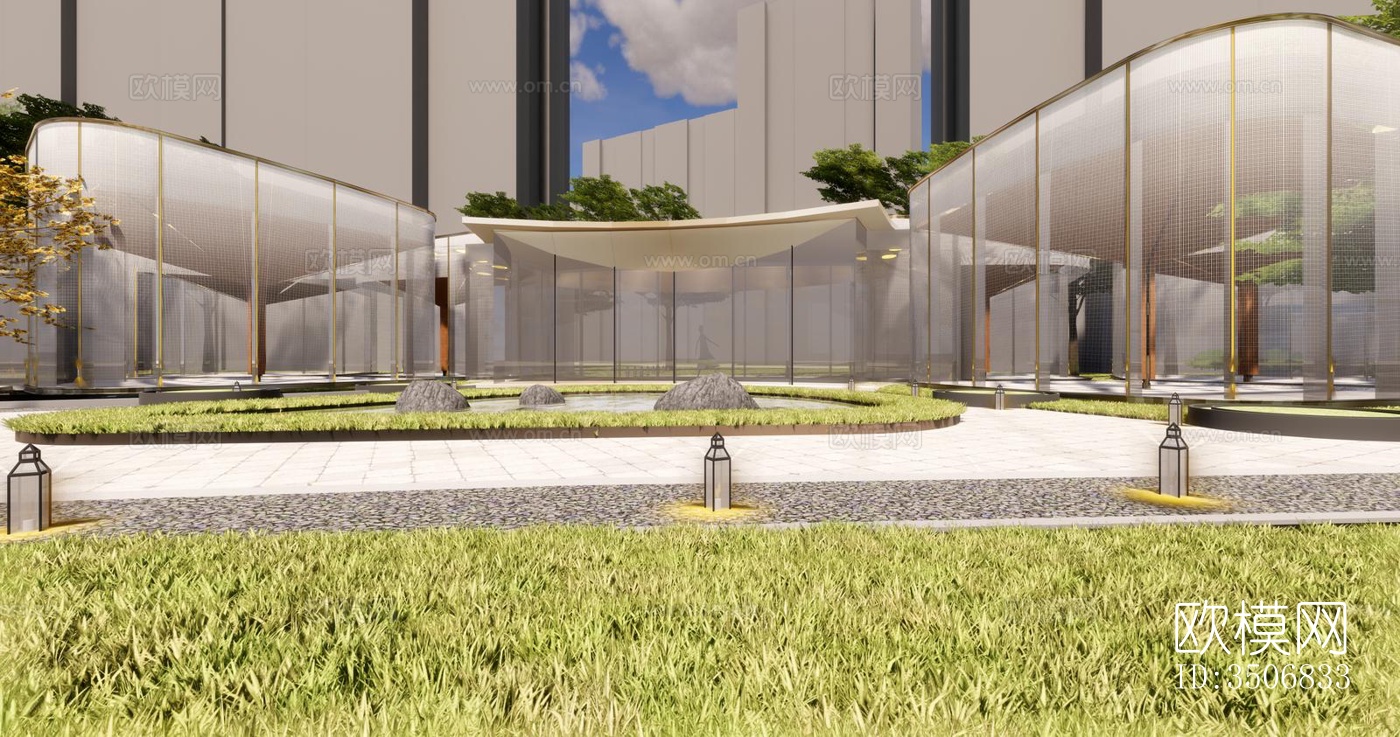 现代售楼处效果图下载（渲染图5）