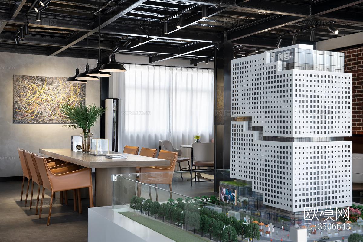 现代售楼处效果图下载（渲染图14）