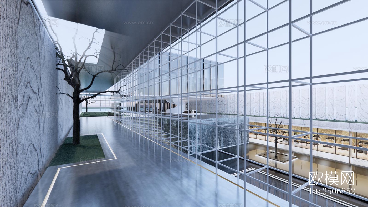 现代售楼处效果图下载（渲染图11）