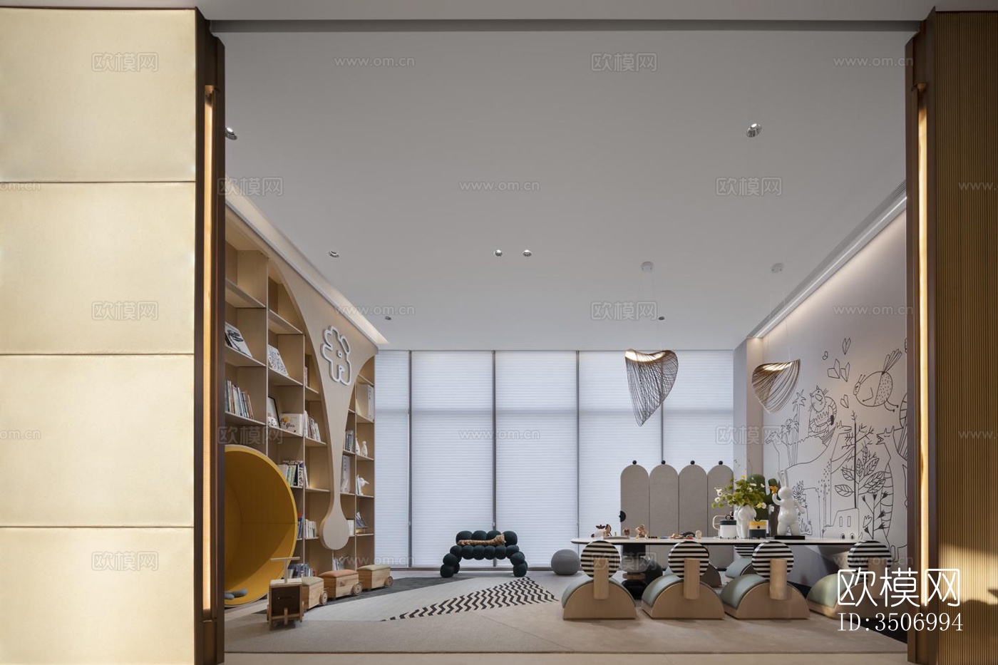 现代售楼处效果图下载（渲染图5）