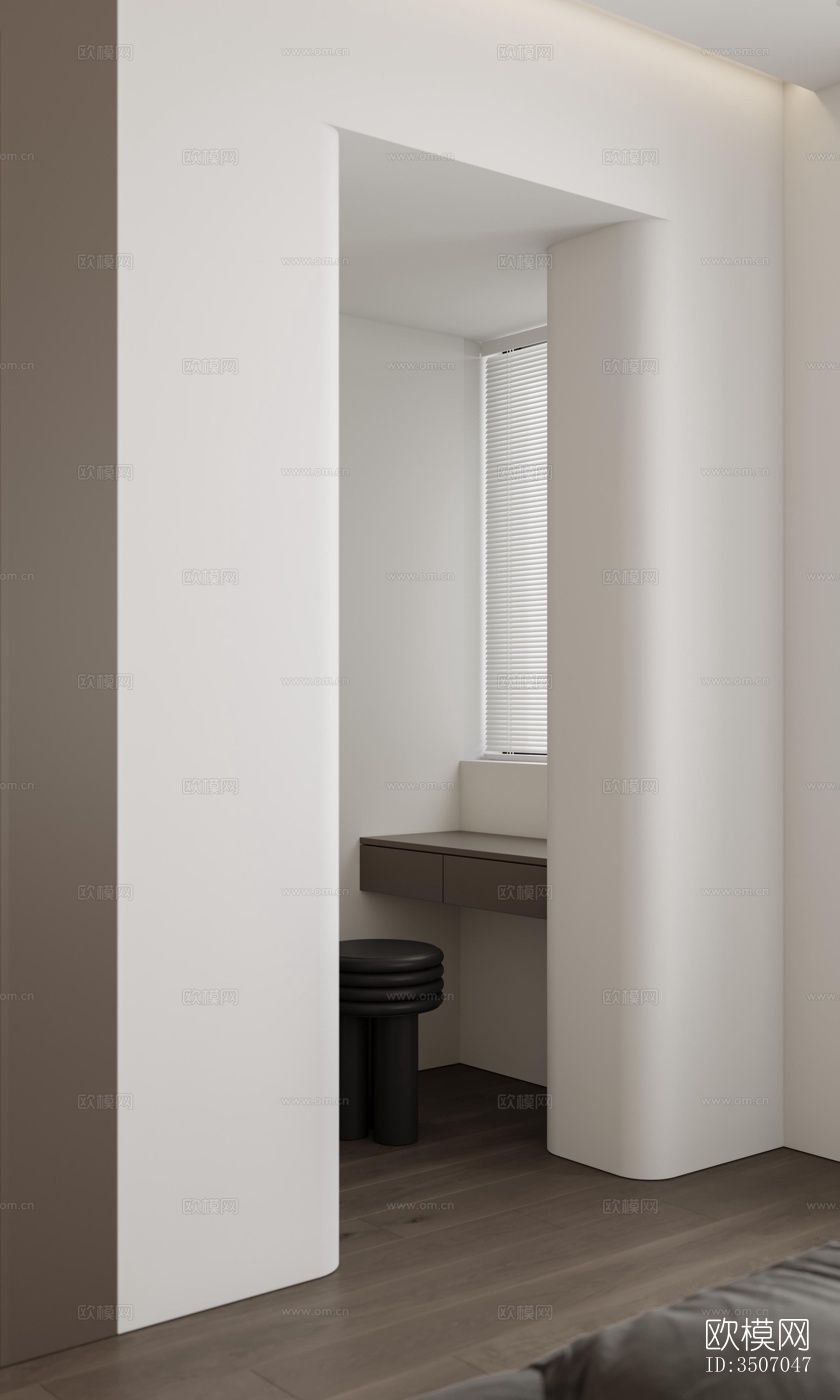 现代大平层效果图下载（渲染图13）