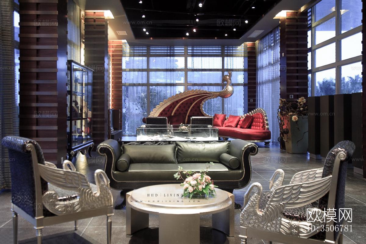 现代售楼处效果图下载（渲染图7）