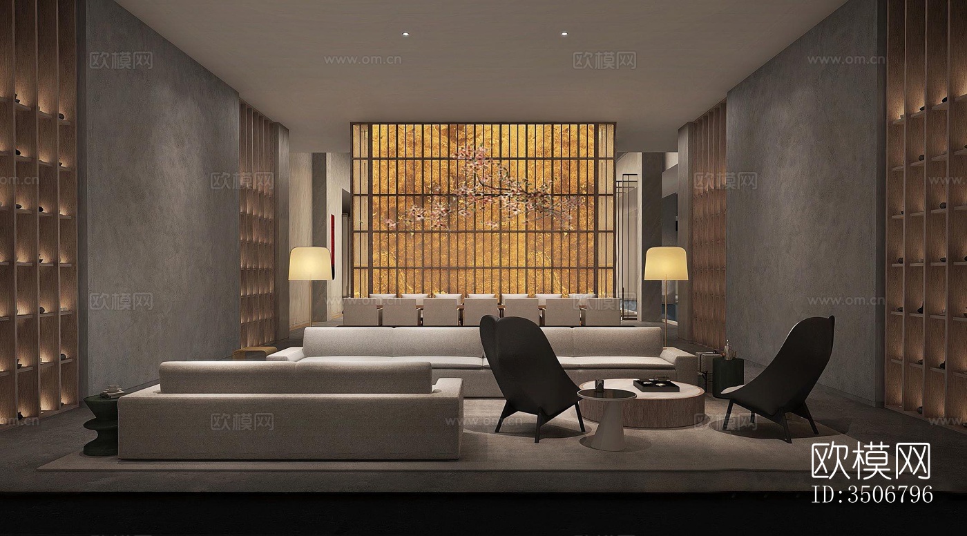 现代售楼处效果图下载（渲染图5）