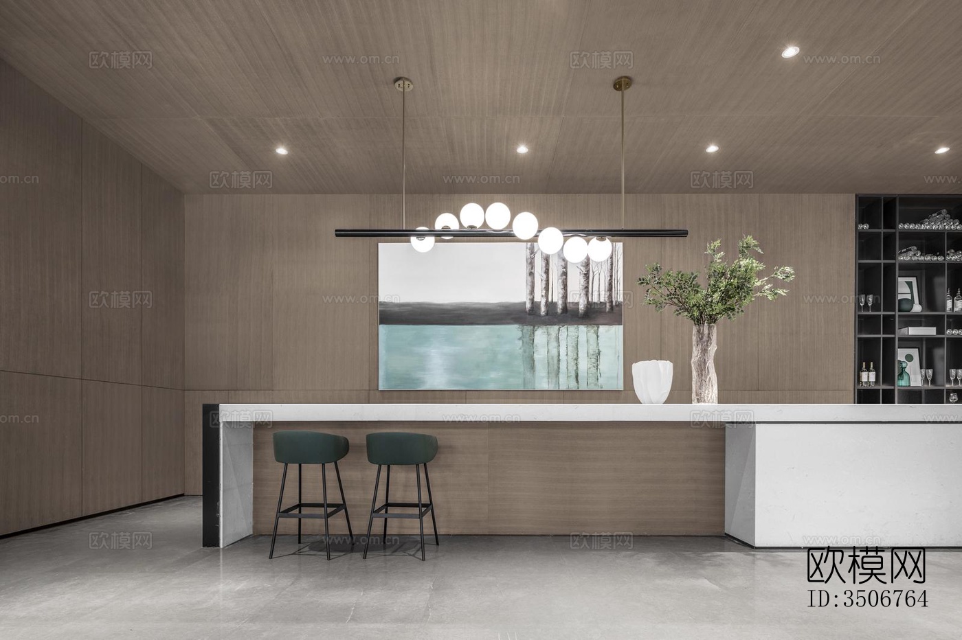 现代售楼处效果图下载（渲染图9）