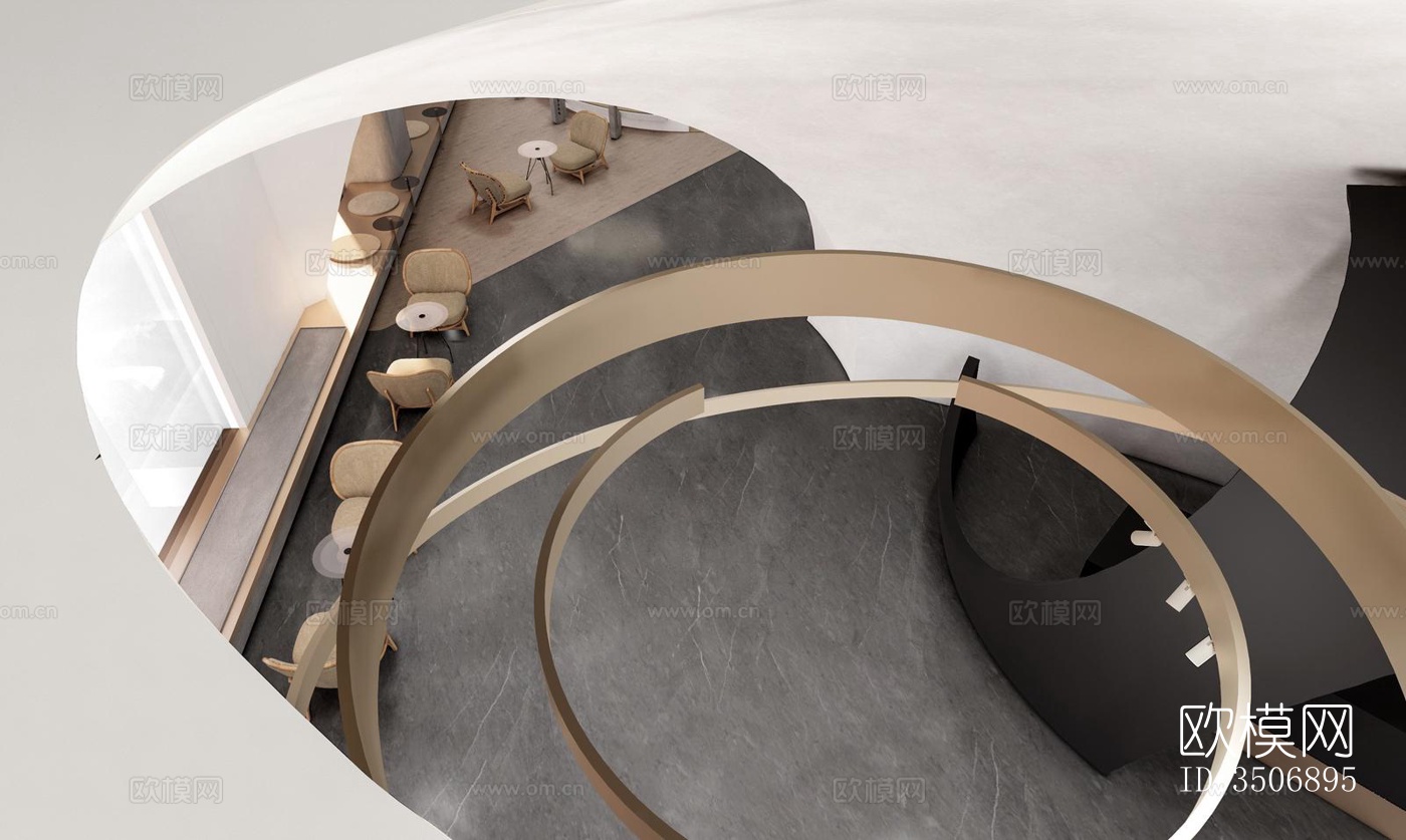 现代售楼处效果图下载（渲染图4）