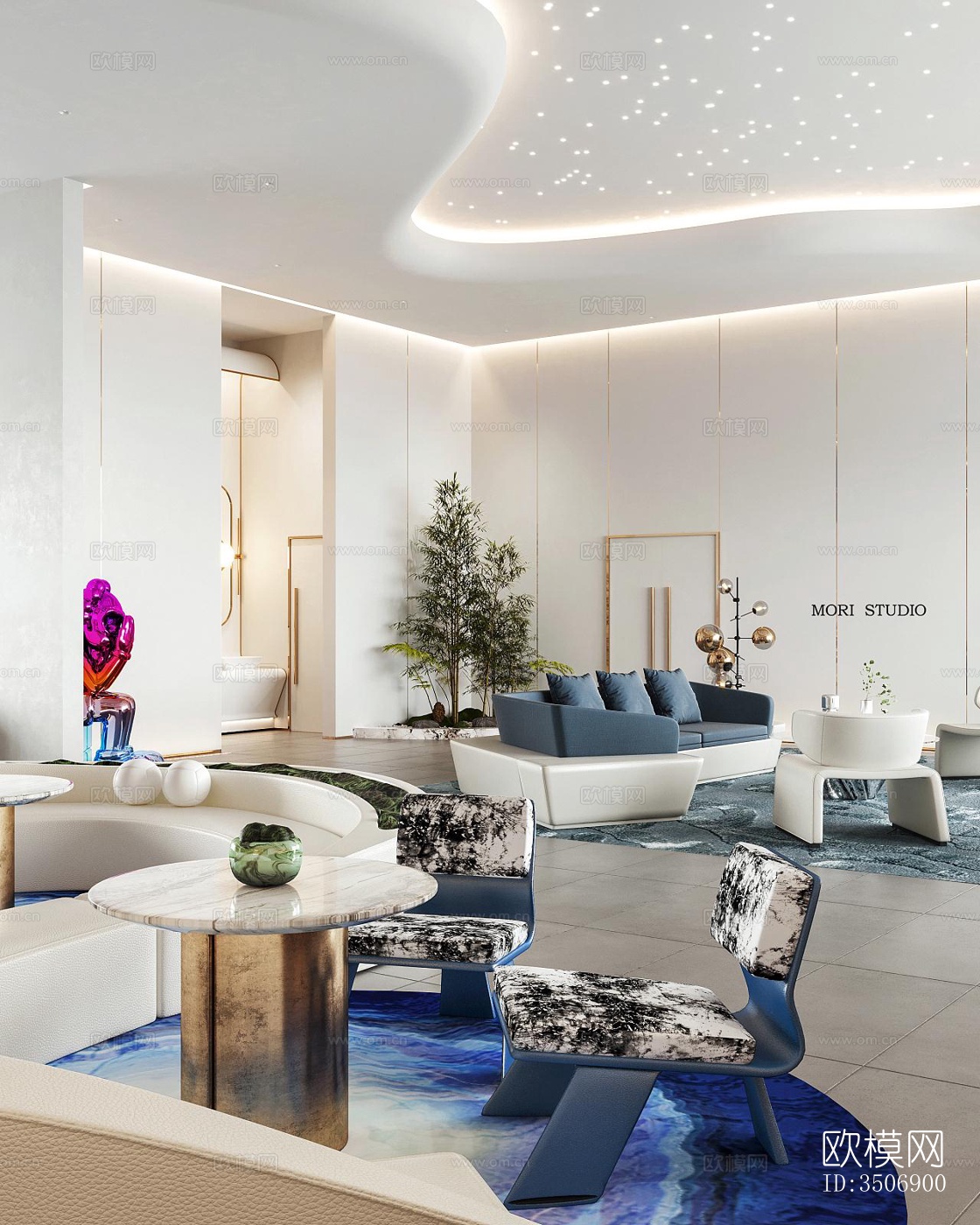 现代售楼处效果图下载（渲染图6）