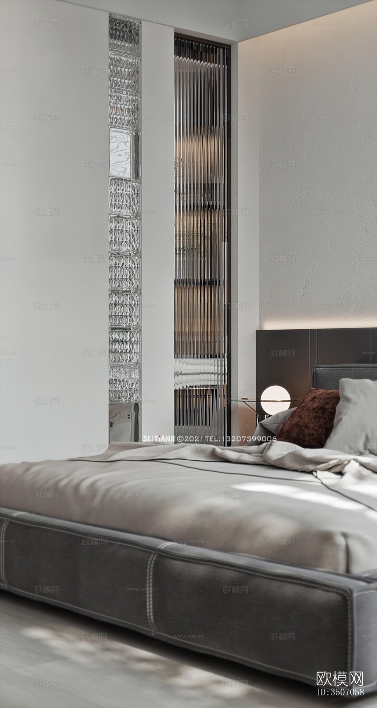 现代大平层效果图下载（渲染图11）