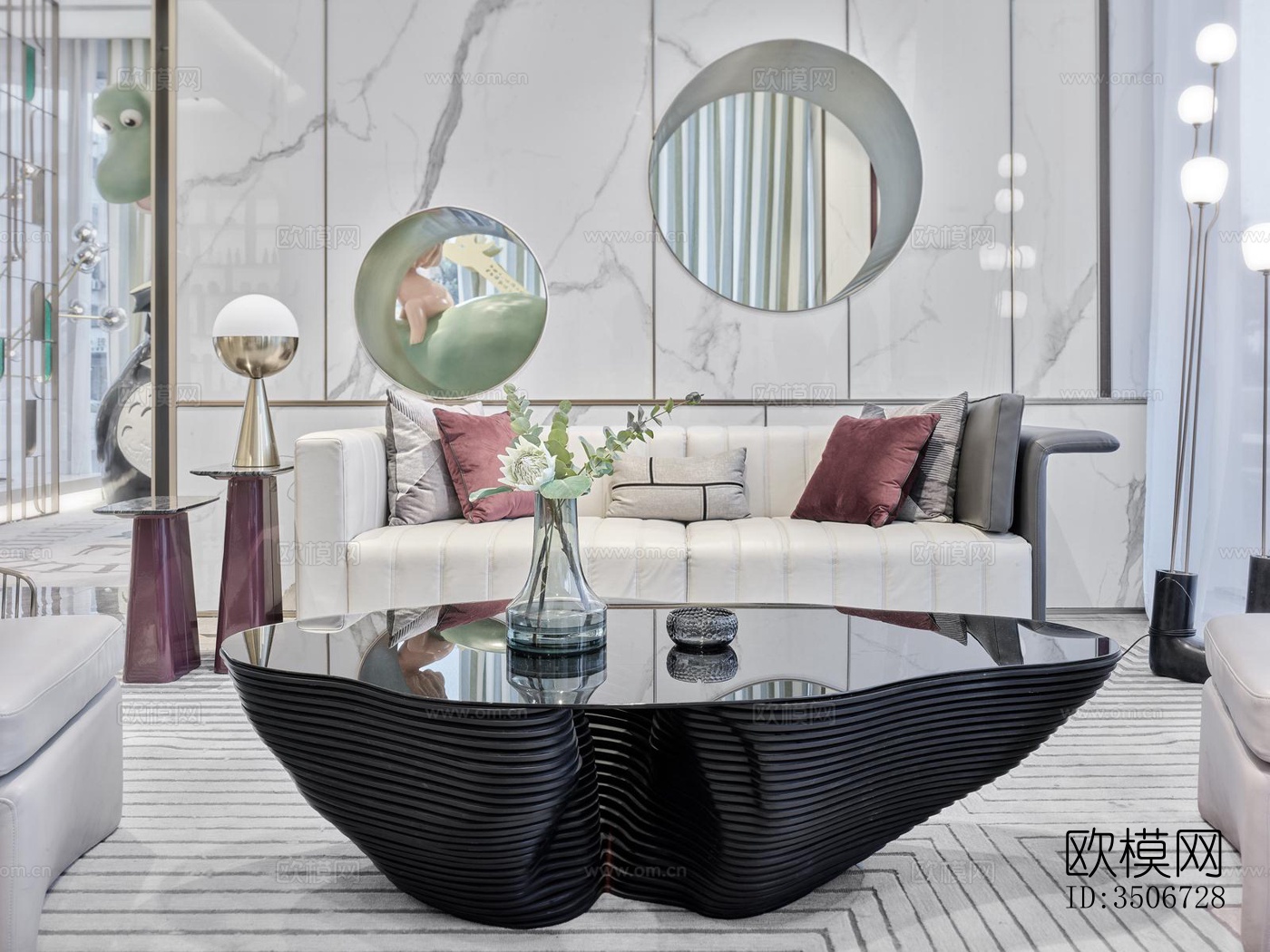 现代售楼处效果图下载（渲染图4）