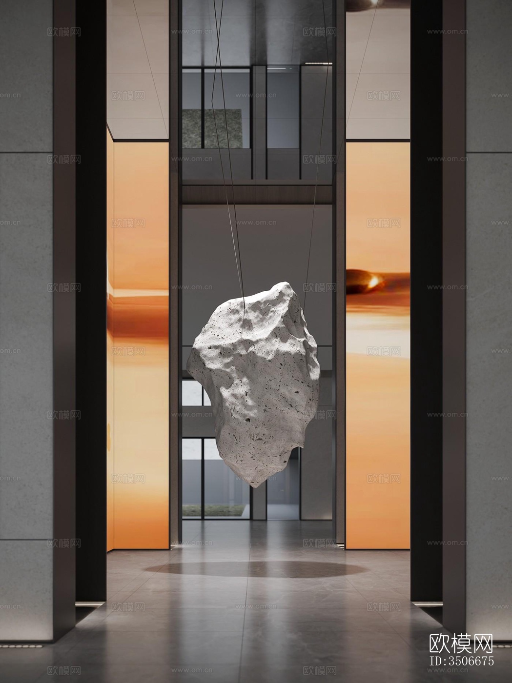 现代售楼处效果图下载（渲染图2）