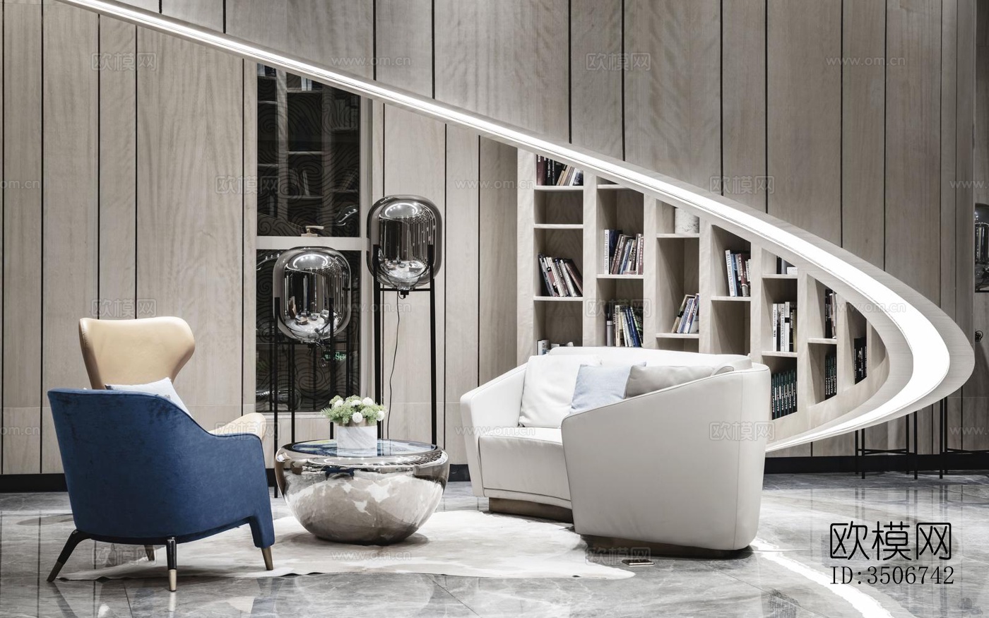 现代售楼处效果图下载（渲染图10）