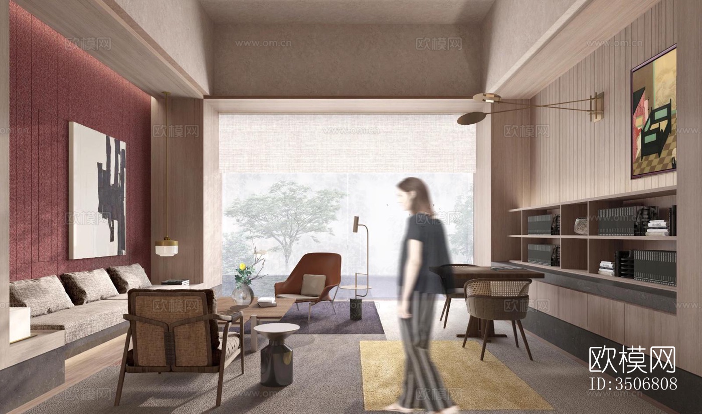 现代售楼处效果图下载（渲染图11）