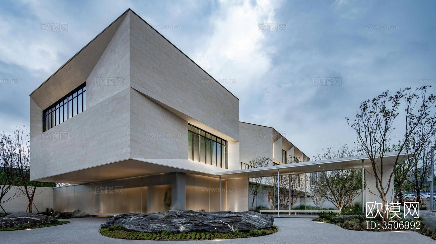 现代售楼处效果图下载（渲染图5）