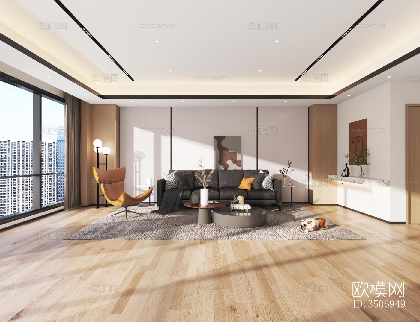 现代售楼处效果图下载（渲染图3）