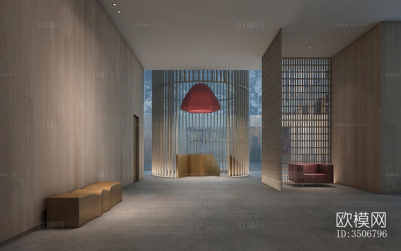 现代售楼处效果图下载（渲染图11）