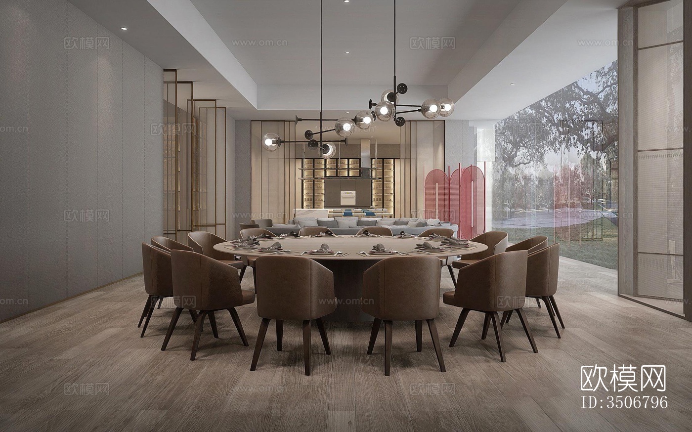 现代售楼处效果图下载（渲染图3）