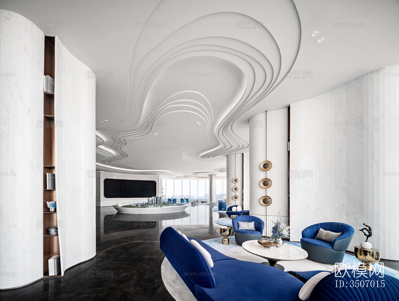 现代售楼处效果图下载（渲染图8）