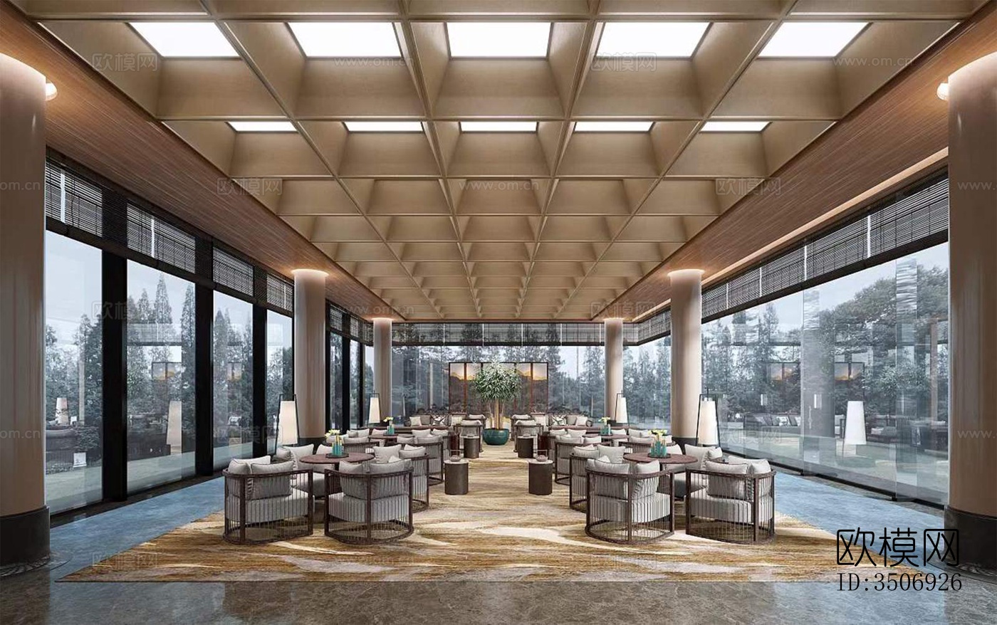 现代售楼处效果图下载（渲染图3）