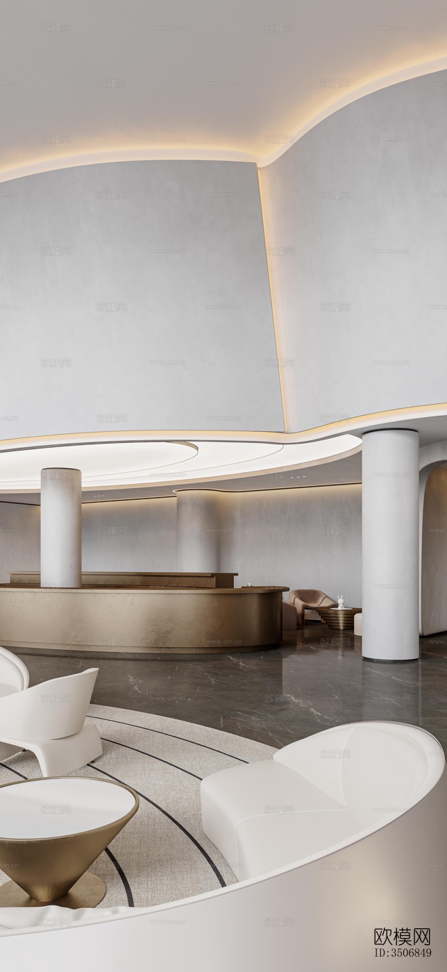 现代售楼处效果图下载（渲染图16）