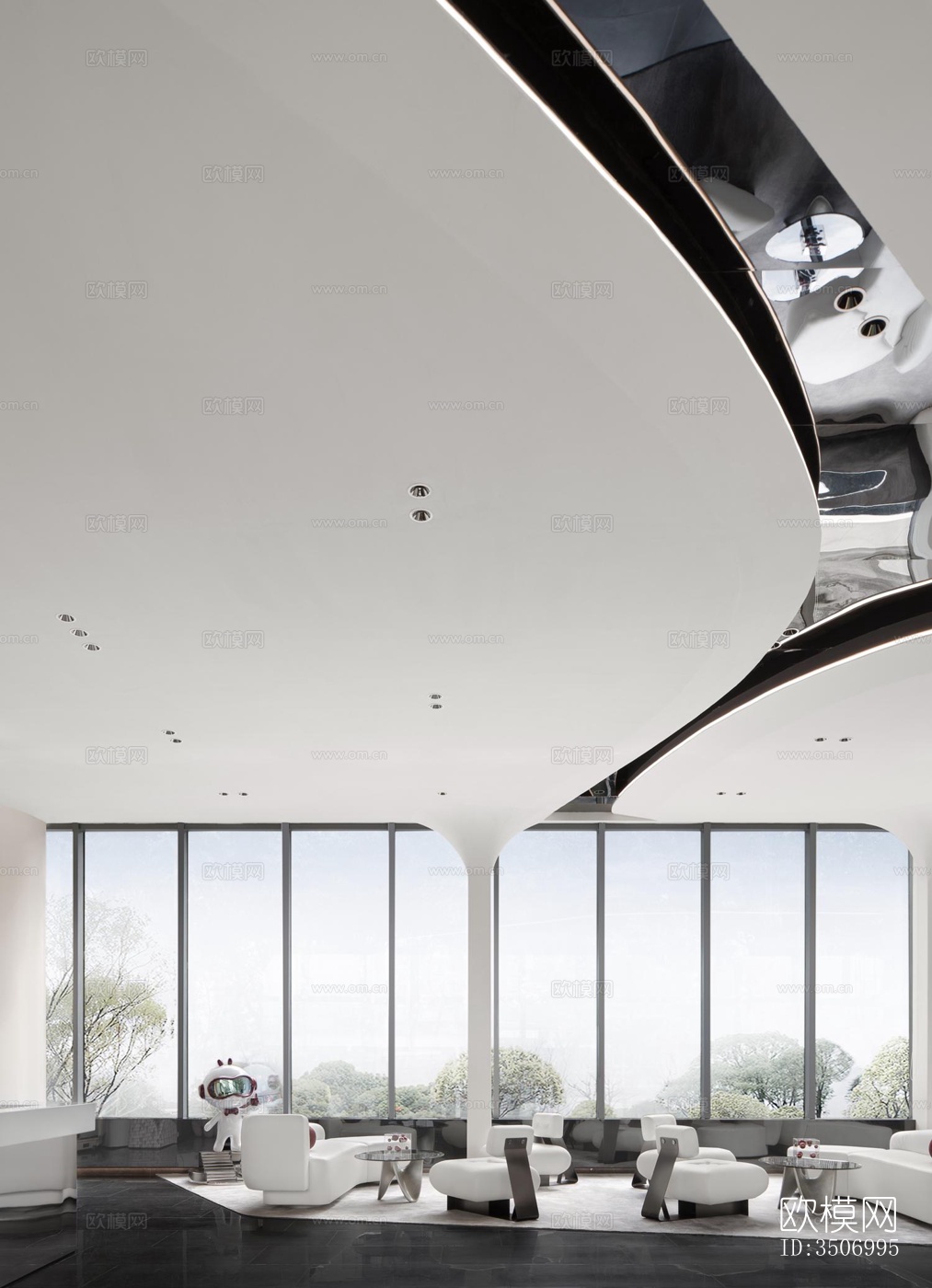 现代售楼处效果图下载（渲染图10）