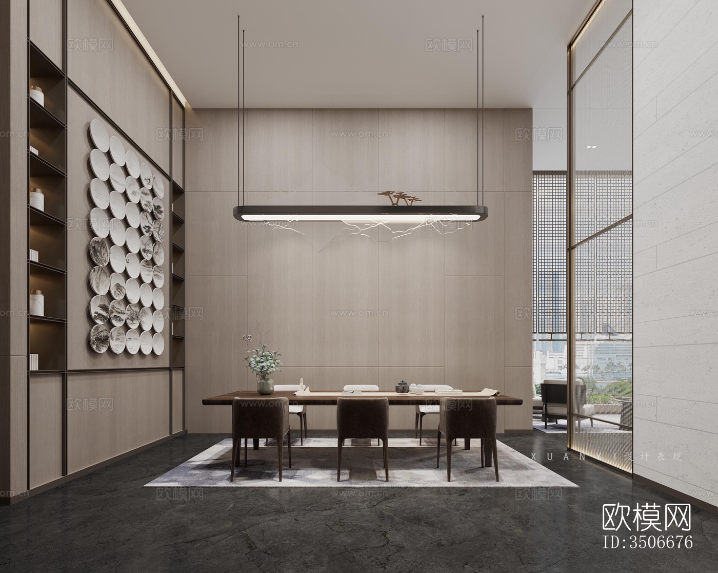 现代售楼处效果图下载（渲染图3）