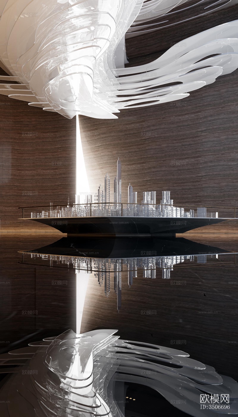 现代售楼处效果图下载（渲染图16）