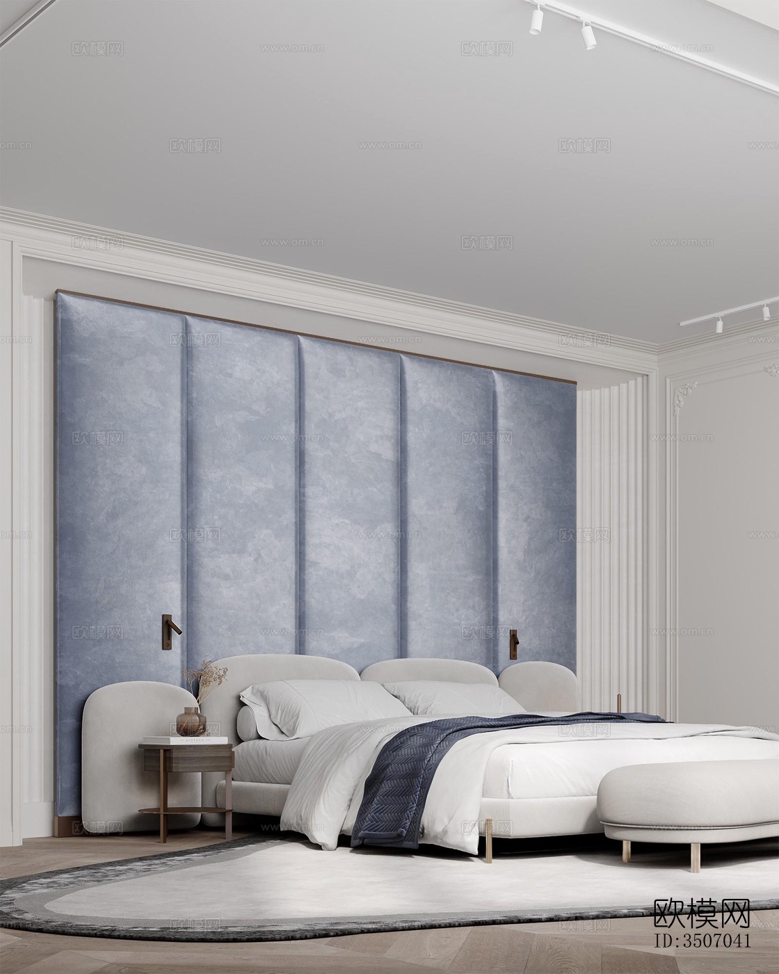 现代大平层效果图下载（渲染图7）