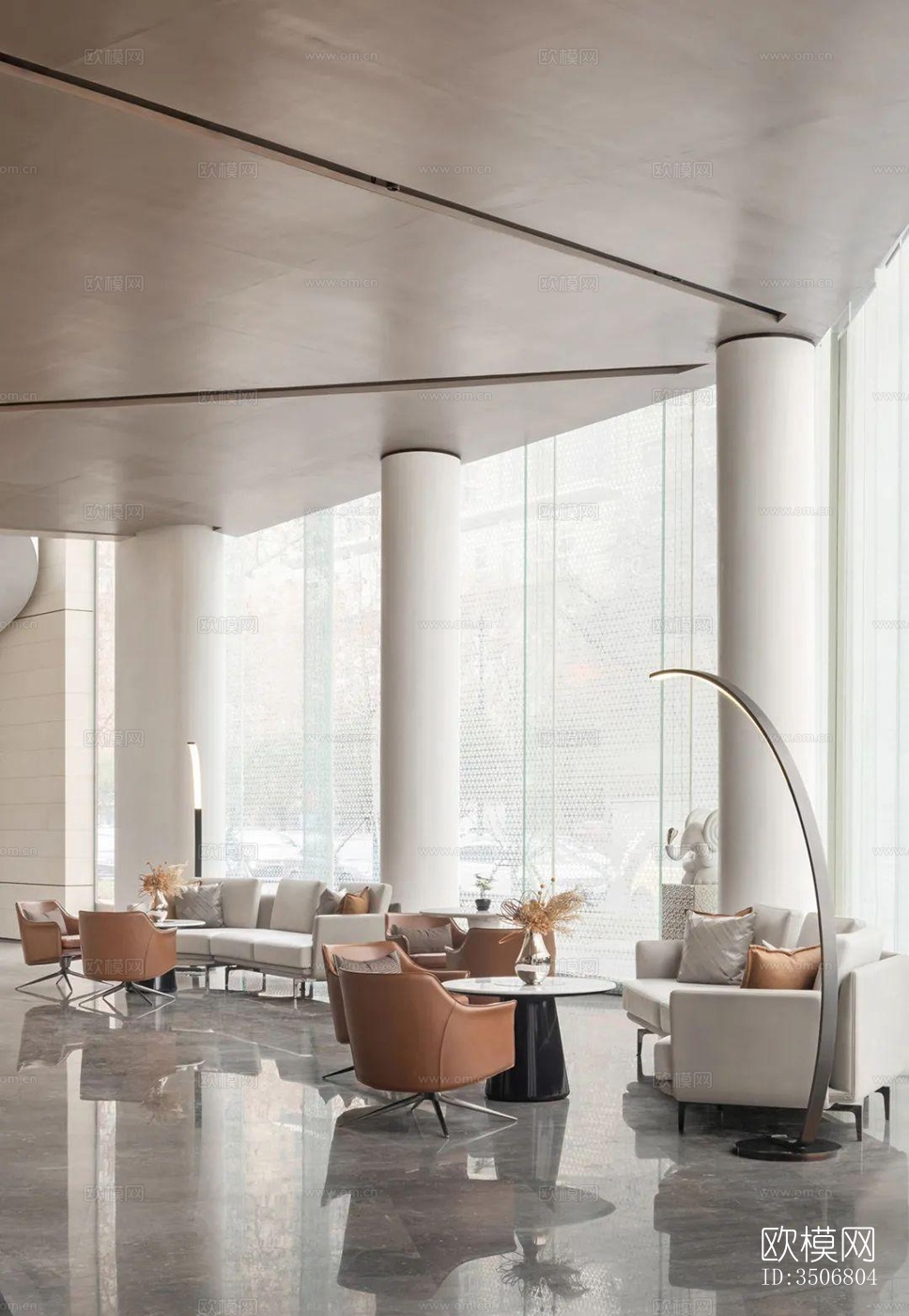 现代售楼处效果图下载（渲染图8）