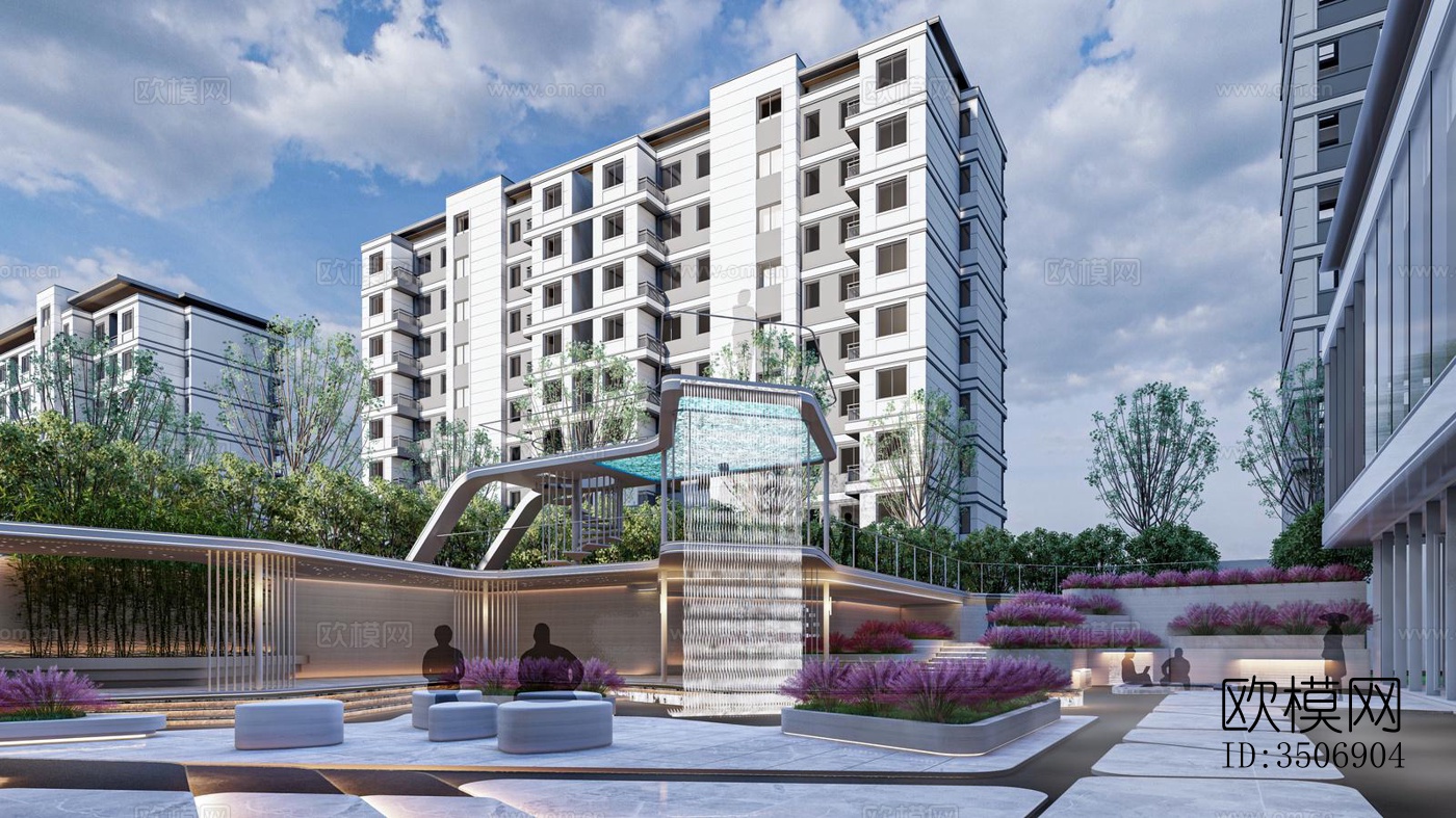 现代售楼处效果图下载（渲染图4）