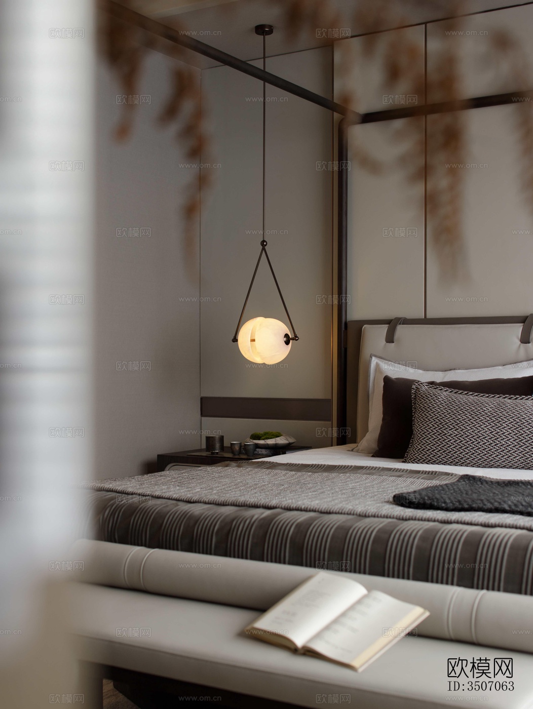 现代大平层效果图下载（渲染图5）