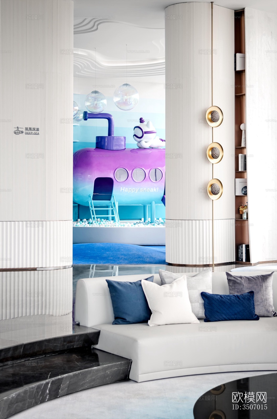 现代售楼处效果图下载（渲染图3）