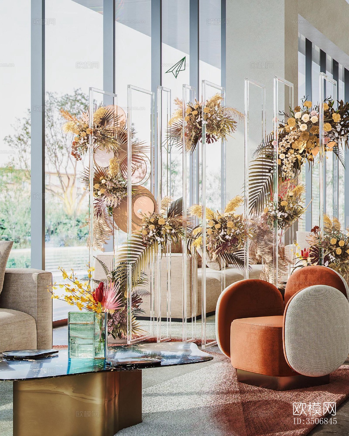 现代售楼处效果图下载（渲染图11）