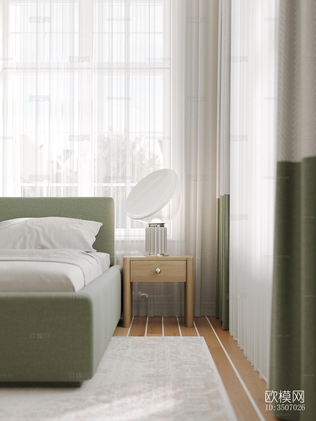 现代大平层效果图下载（渲染图13）