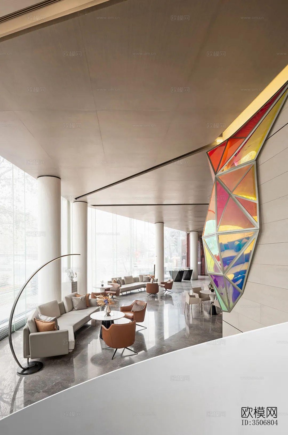 现代售楼处效果图下载（渲染图7）