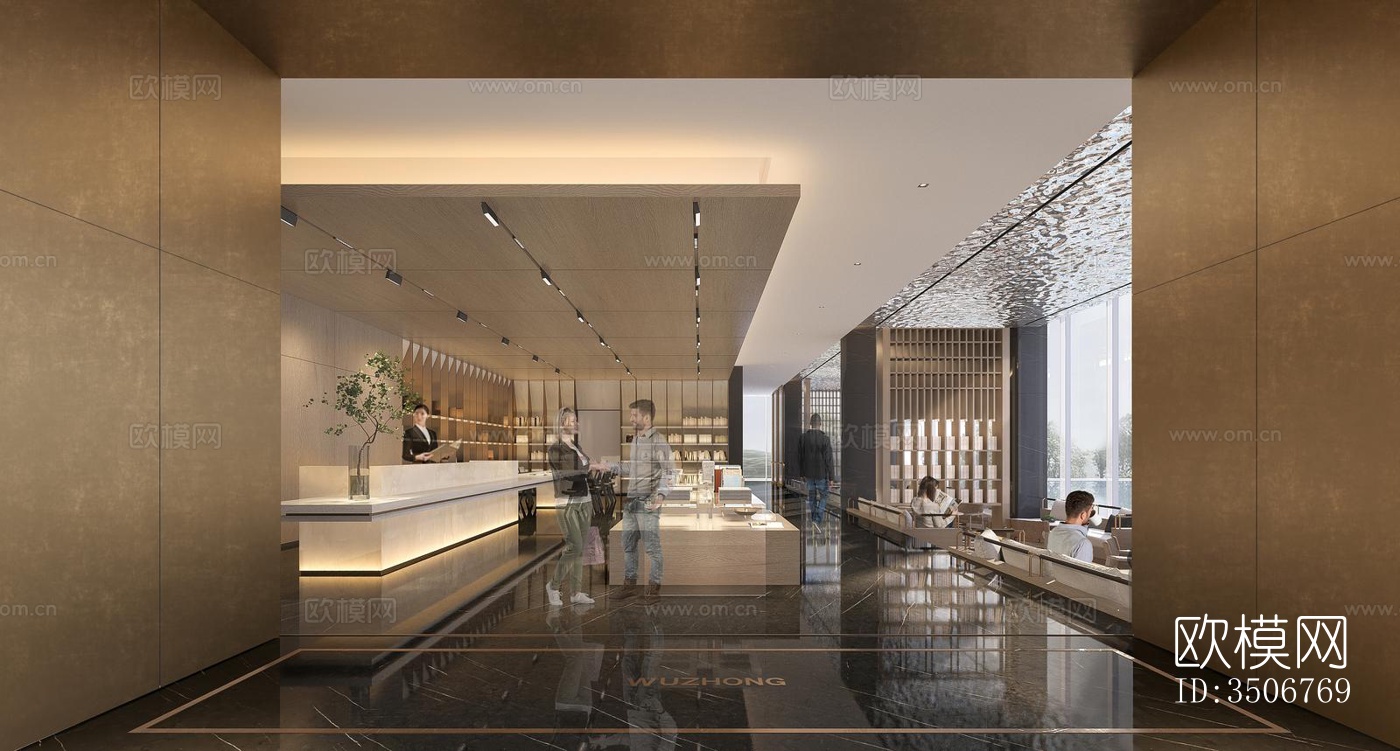 现代售楼处效果图下载（渲染图7）