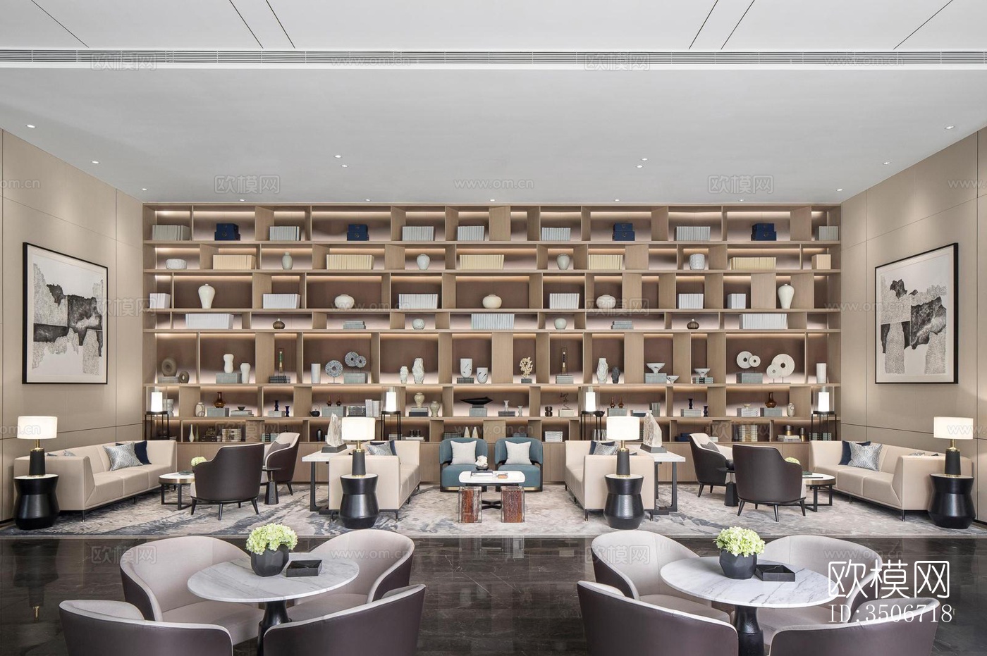 现代售楼处效果图下载（渲染图3）