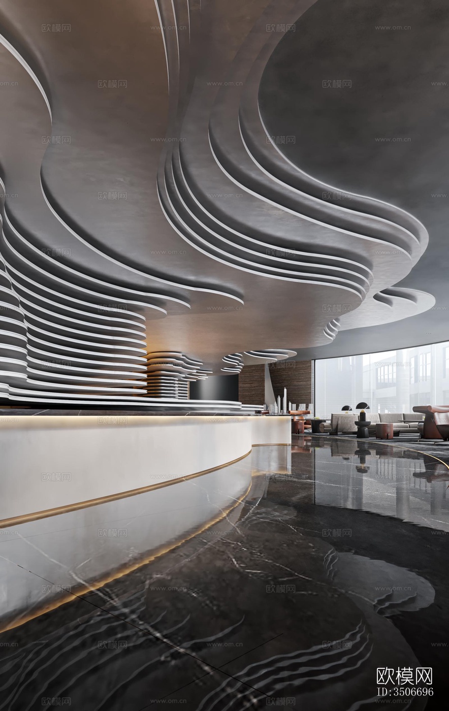 现代售楼处效果图下载（渲染图10）
