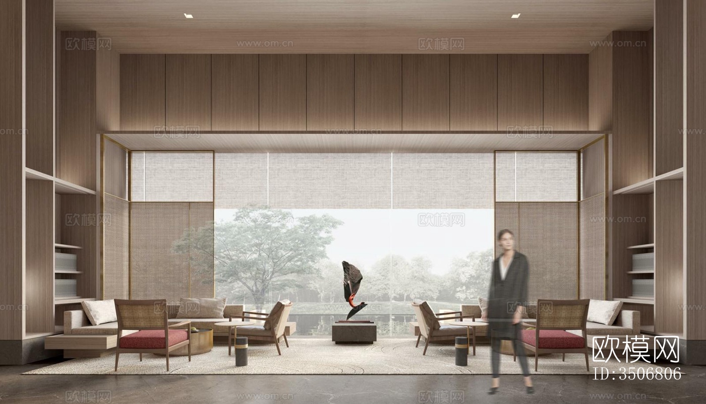 现代售楼处效果图下载（渲染图5）