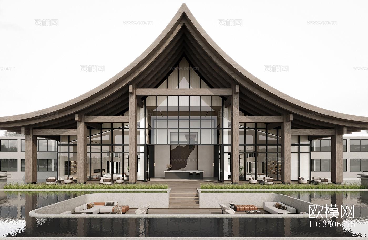 现代售楼处效果图下载（渲染图7）